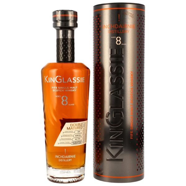 KinGlassie 8 Jahre Double Matured – Heavily Peated Inchdairnie