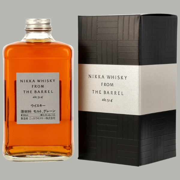 Flasche Nikka Whisky From The Barrel, dunkles Etikett, 51,4% Vol., 500-ml-Flasche